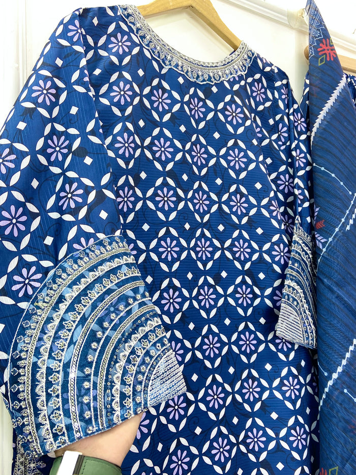 Silk Sequins Richness 3PC (Silk) D-255