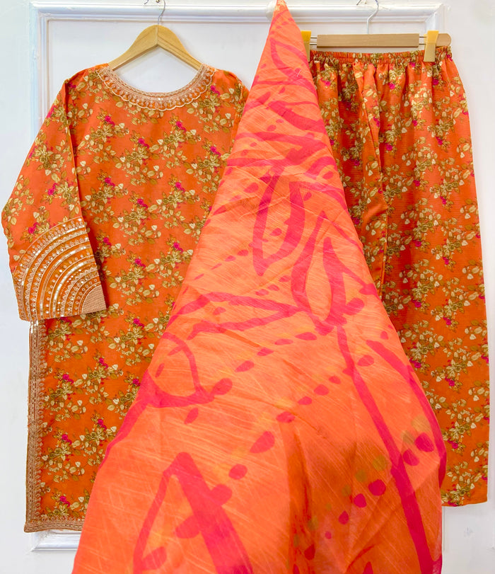 Silk Sequins Richness 3PC (Silk) D-255