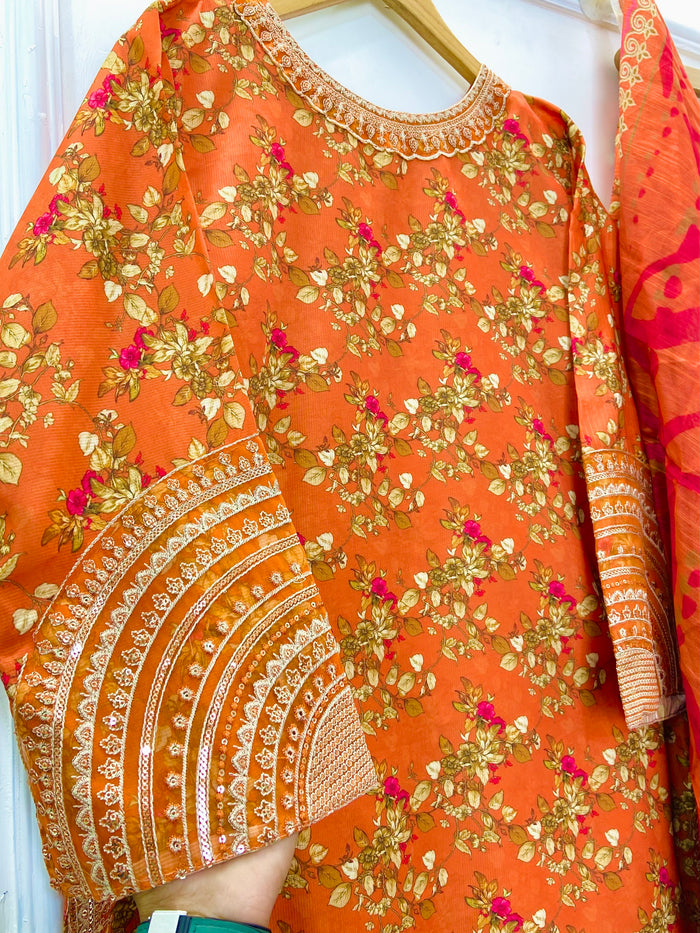 Silk Sequins Richness 3PC (Silk) D-255