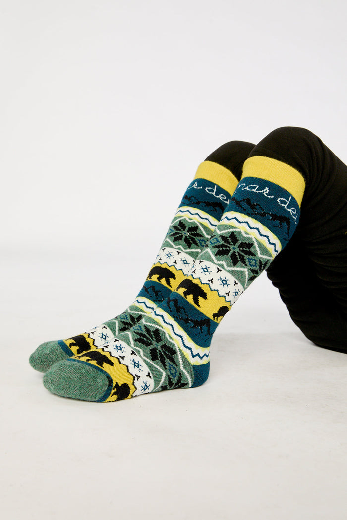 Ski Socks Navy Blue-3
