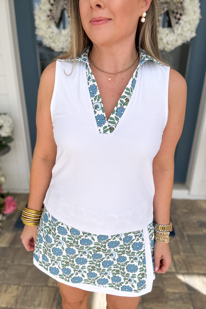 Smith & Quinn: Bryce Polo - White/Seasalt Flora
