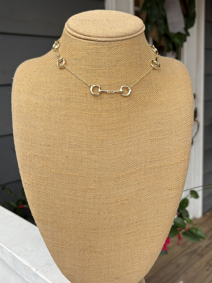 Snaffle Bit Short Necklace
