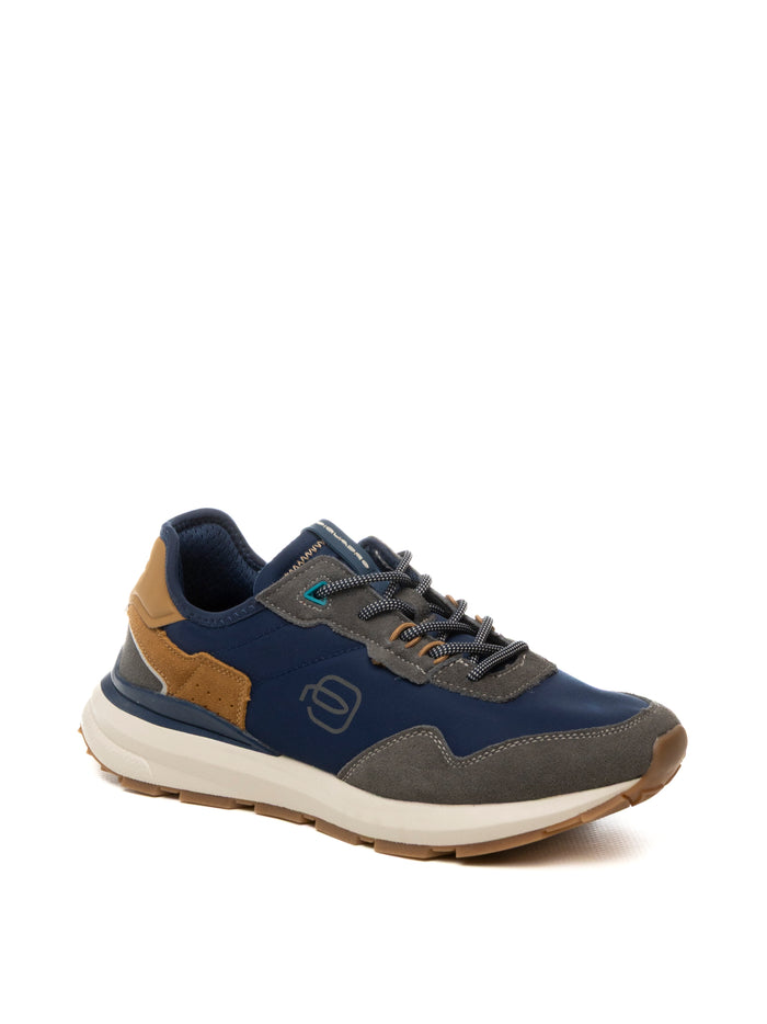 PIQUADRO Sneaker pelle/mesh blu PQ7506 CAM/NYL-NAVY