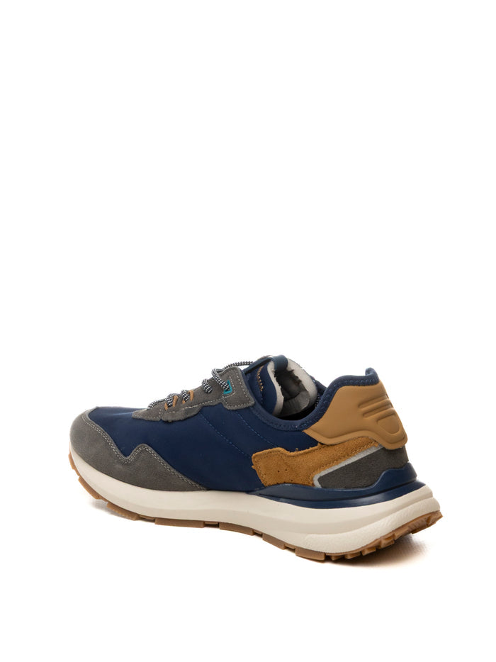 PIQUADRO Sneaker pelle/mesh blu PQ7506 CAM/NYL-NAVY