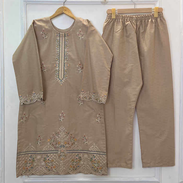 Sparkle Embroidered 2PC (Premium Cotton) D-362