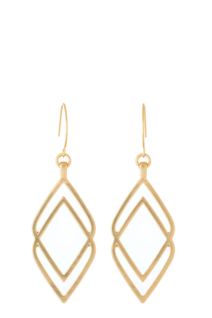Spartina 449: Deco Drama Drop Earrings - Gold