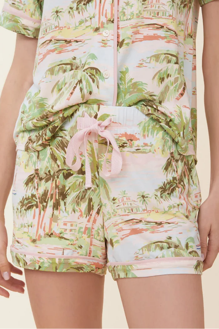 Spartina: Pajama Short - Overboard Coastal Dreams - B Social Boutique