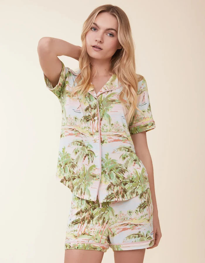 Spartina: Pajama Short - Overboard Coastal Dreams - B Social Boutique