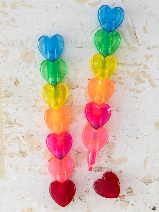 Stackable Heart Highlighters-view 1