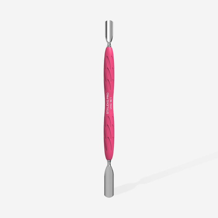 Staleks cuticle pusher, Gummy - UNIQ 10 TYPE 1 (rounded wide and rounded narrow pusher)-Cuticle Pushers-STALEKS PRO-Gel Essentialz