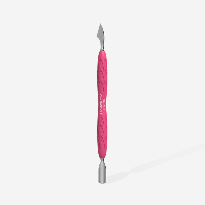 Staleks cuticle pusher, Gummy - UNIQ 10 TYPE 3 (rounded narrow pusher and cleaner)-Cuticle Pushers-STALEKS PRO-Gel Essentialz