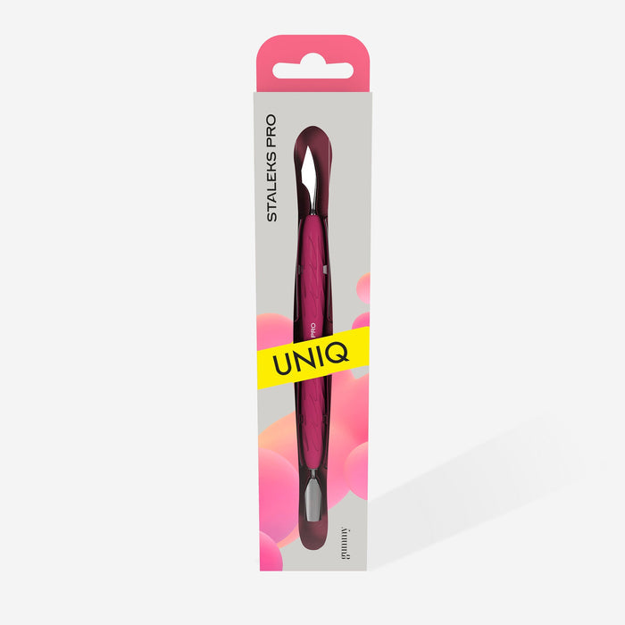Staleks cuticle pusher, Gummy - UNIQ 10 TYPE 3 (rounded narrow pusher and cleaner)-Cuticle Pushers-STALEKS PRO-Gel Essentialz