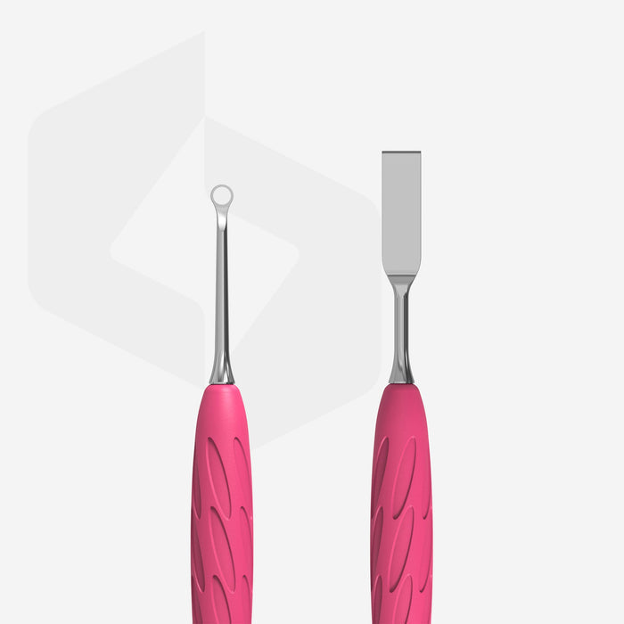 Staleks cuticle pusher, Gummy - UNIQ 11 TYPE 1 (straight flat and loop pusher)-Cuticle Pushers-STALEKS PRO-Gel Essentialz