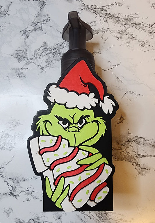 *STL / 3MF FILE ONLY* Christmas Character with Tree Cake Bath & Body Soap Holder Digital File