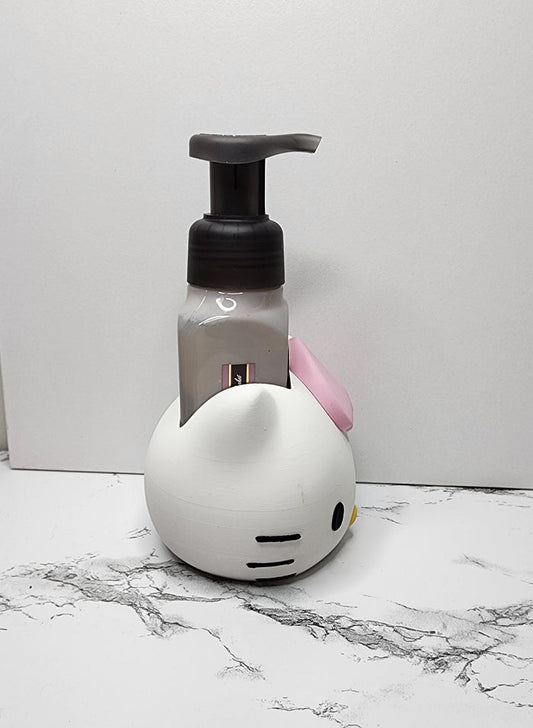 *stl file only* Cat Bath & Body Foam Soap Holder Digital File