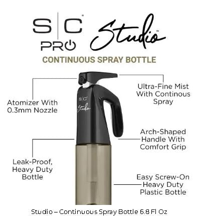 StyleCraft Studio – Continuous Spray Bottle 6.8  Oz - Palms Fashion Inc.