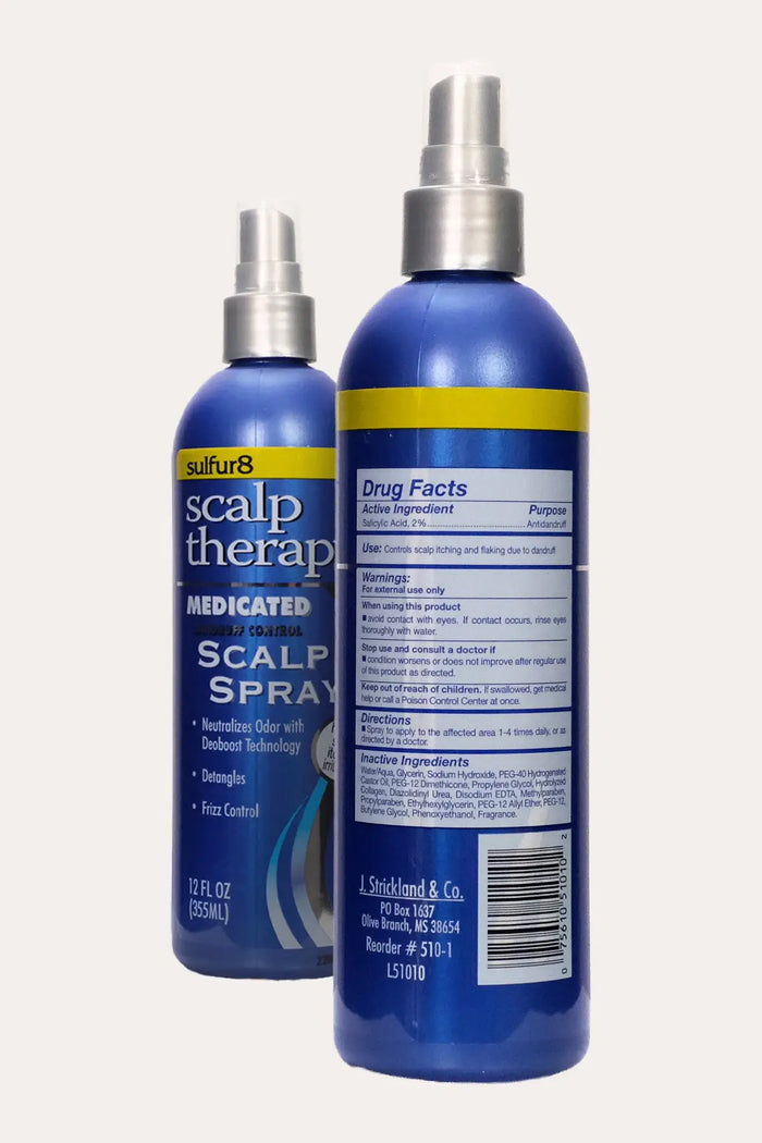 SULFUR8 SCALP THERAPY MEDICATED DANDRUFF CONTROL SCALP SPRAY 12oz SULFUR8