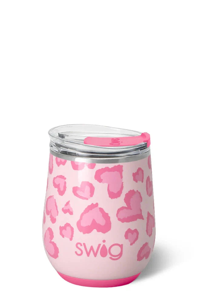 Swig: Wild at Heart Stemless Wine Cup 12oz - B Social Boutique