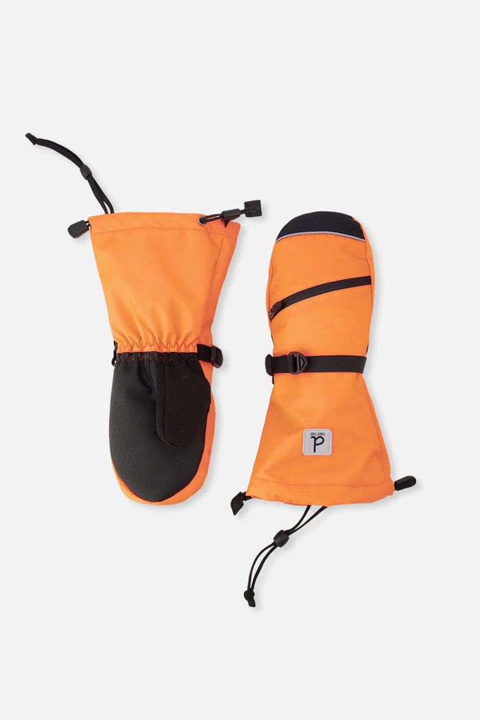 Teknik Winter Mittens Bright Orange-0