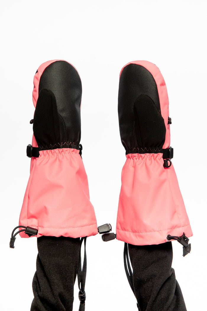 Teknik Winter Mittens Neon Coral-2