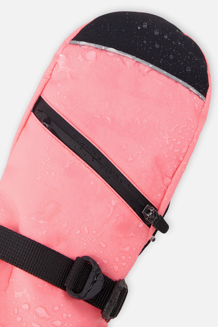 Teknik Winter Mittens Neon Coral-3