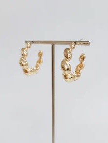 Textured Twisted Earrings