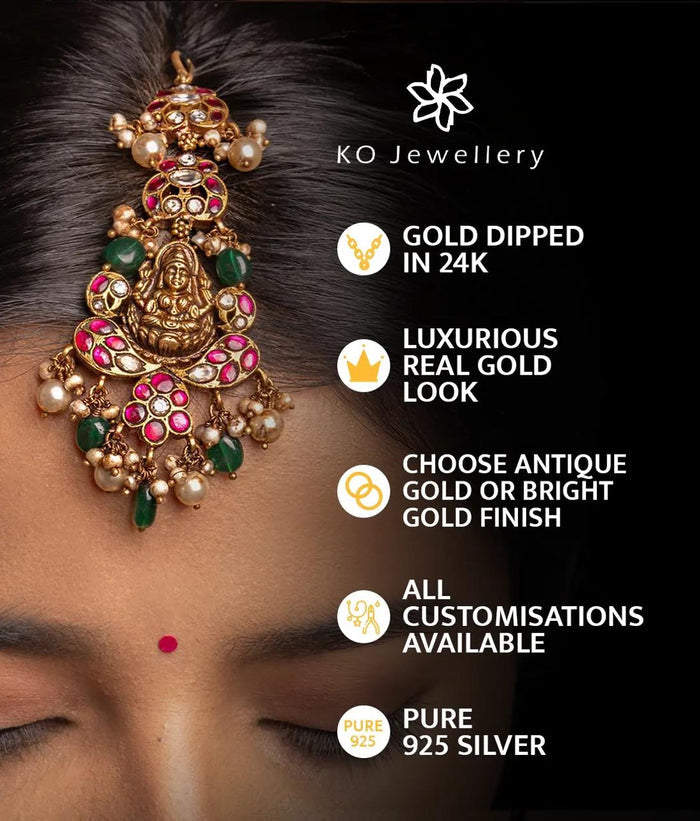 The Dhanya Silver Lakshmi Choker Necklace/ Vanki