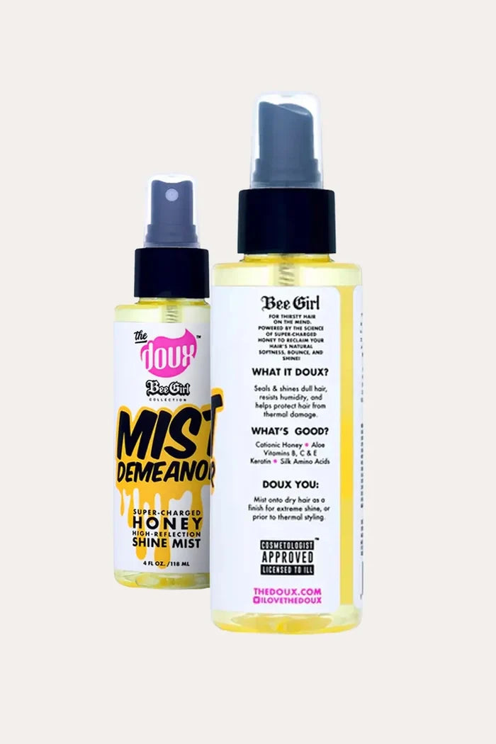 THE DOUX BEE GIRL MIST DEMEANOR HONEY SHINE HAIR MIST 4oz THE DOUX