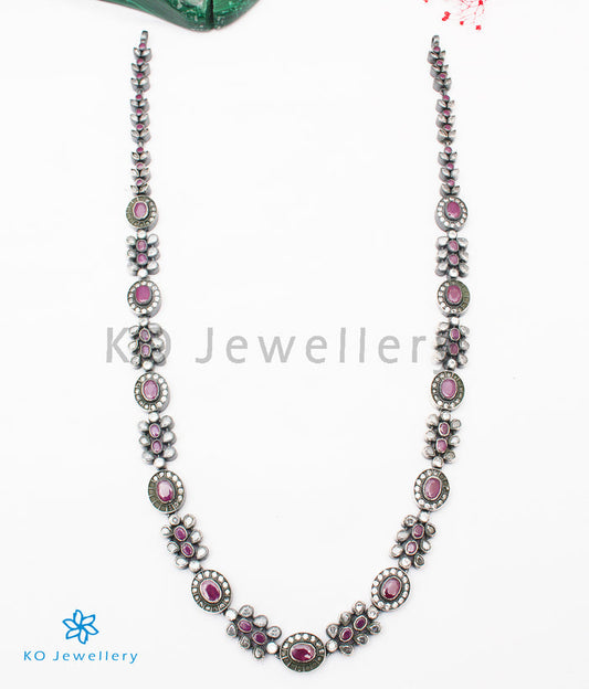 The Krutika Silver Kemp Necklace (Oxidised)
