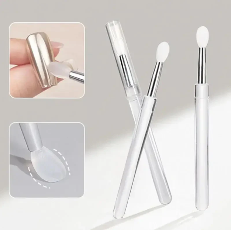 Thin Silicone Brush for Chrome Powder-NMD-Gel Essentialz