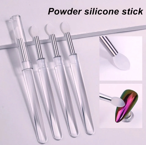 Thin Silicone Brush for Chrome Powder-NMD-Gel Essentialz