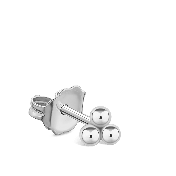 Three Ball Trinity Stud Earring