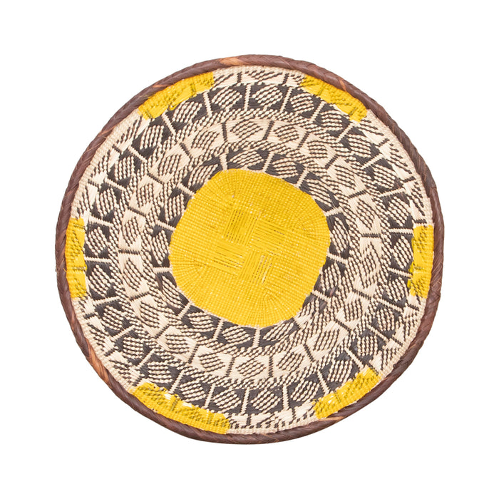 Tonga Painted Pattern Baskets | Yellow Pattern