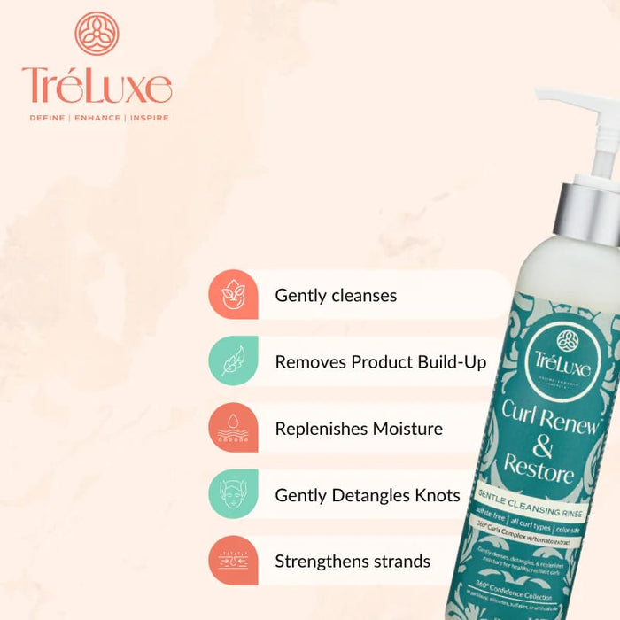 TréLuxe Curl Renew & Restore Gentle Cleansing Rinse