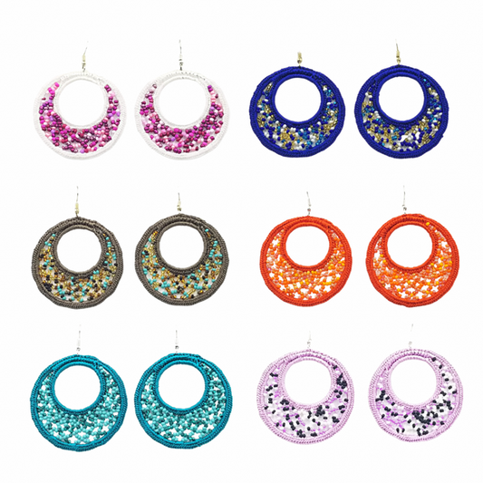 TRIBAL ROOTS - Large Luna Earrings