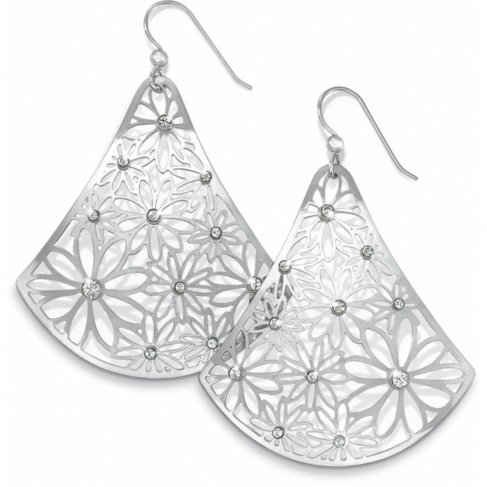 Trillion French Wire Earrings-Silver