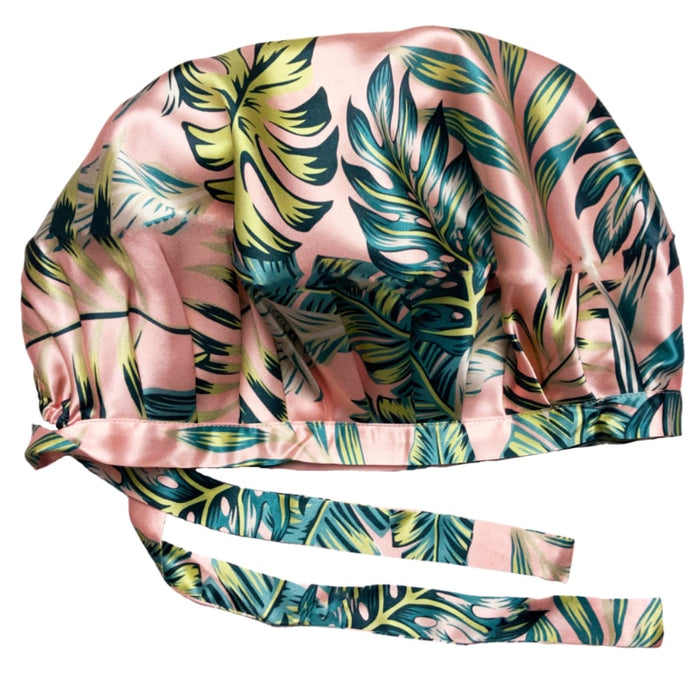Tropical Mulberry Silk Adjustable Bonnet