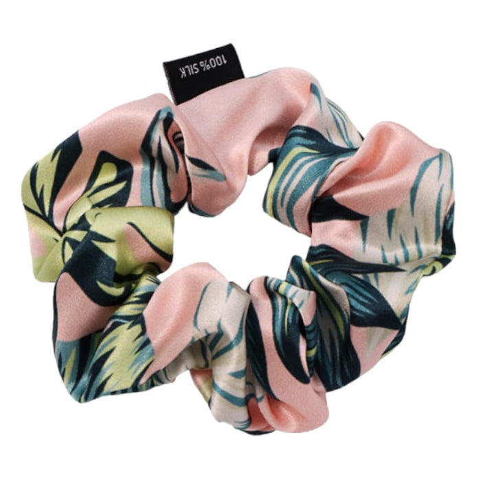 Tropical: Pure Mulberry Silk Scrunchie