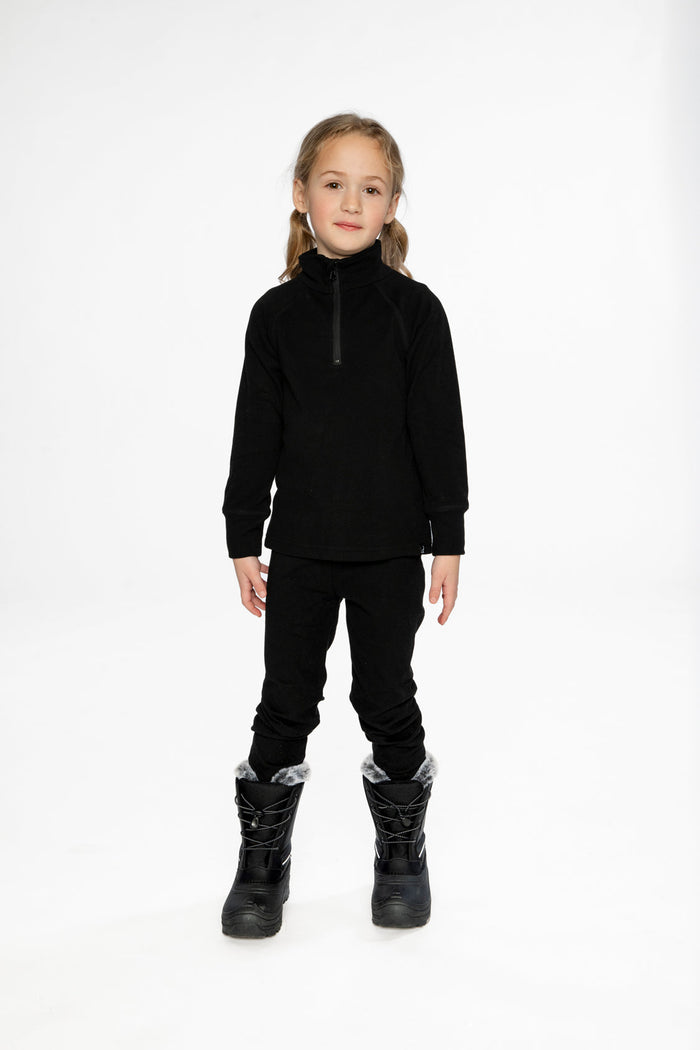 Two Piece Thermal Underwear Black-1