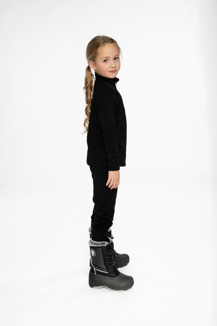 Two Piece Thermal Underwear Black-2