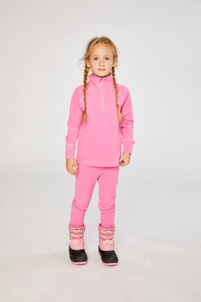 Two Piece Thermal Underwear Pink-1