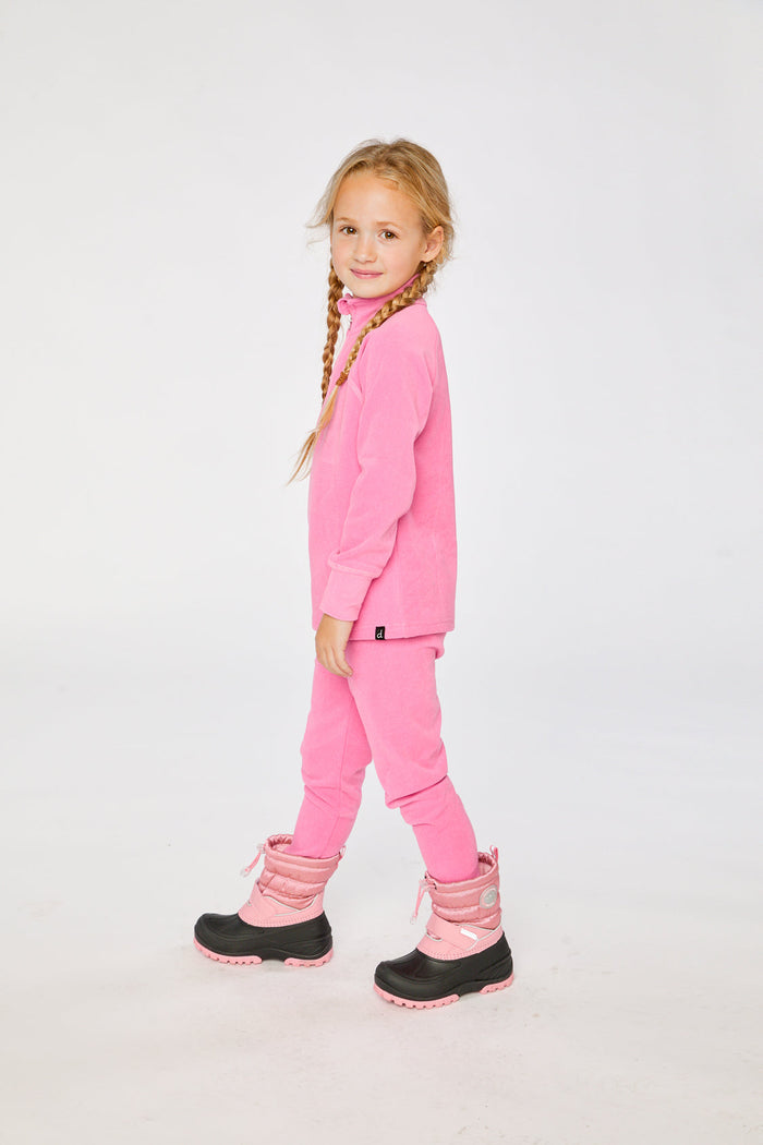 Two Piece Thermal Underwear Pink-2