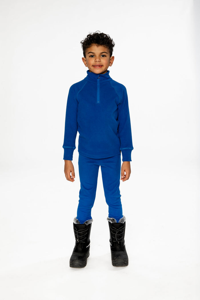 Two Piece Thermal Underwear Royal Blue-1