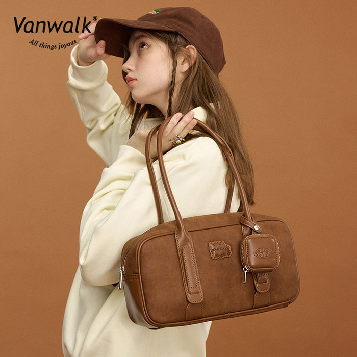 Vanwalk Water-Resistant Pizza Series shoulder bag V2878