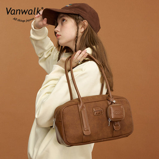Vanwalk Water-Resistant Pizza Series shoulder bag V2878
