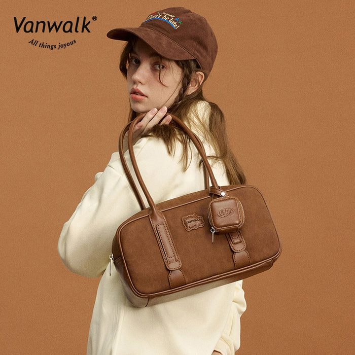Vanwalk Water-Resistant Pizza Series shoulder bag V2878