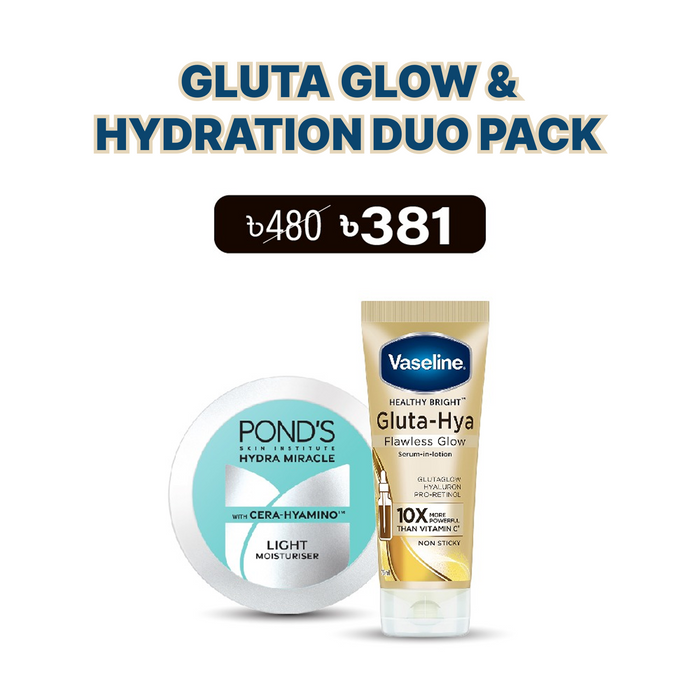 Vaseline Gluta Glow & Ponds Hydration Duo Pack