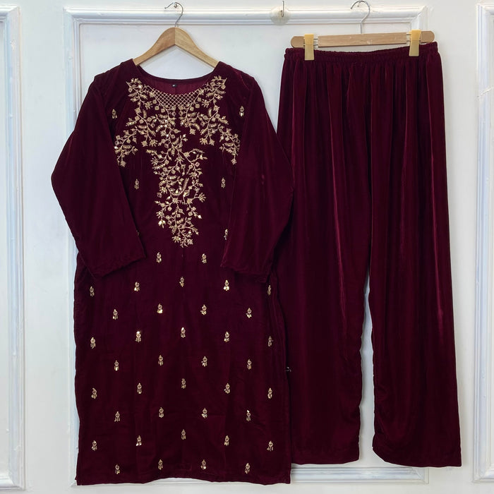 Velvet Festive Attire 2PC (Velvet) D-257