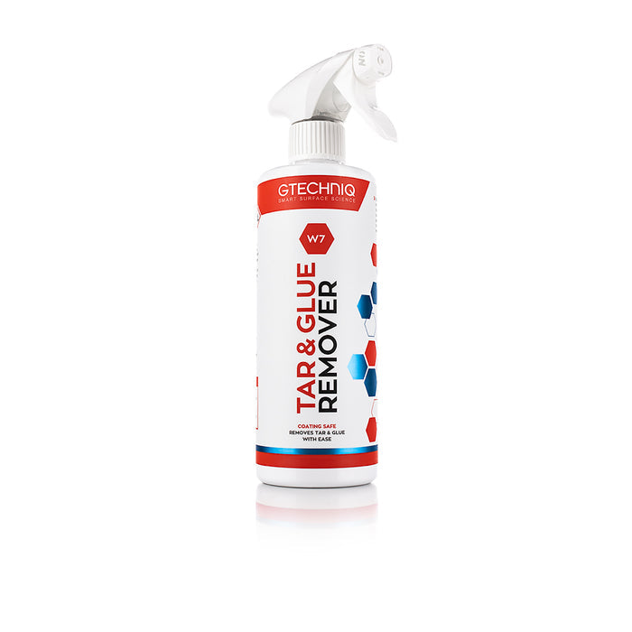 A 500ml spray bottle of W7 Tar & Glue Remover from Gtechniq