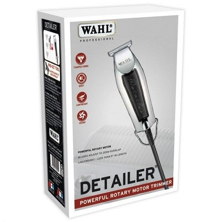 WAHL DETAILER POWERFUL ROTARY MOTOR TRIMMER BLACK # 8290 - Palms Fashion Inc.